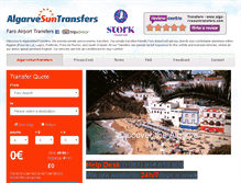 Tablet Screenshot of algarvesuntransfers.com
